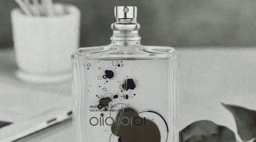 Escentric Molecule perfume with a modern dystopian aesthetic